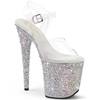 Pleaser - BEJEWELED808MS Sandaal met enkelband, Paaldans schoenen - Wit Product image